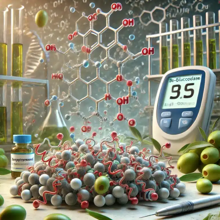hidroxitirosol en inhibición de la α-glucosidasa