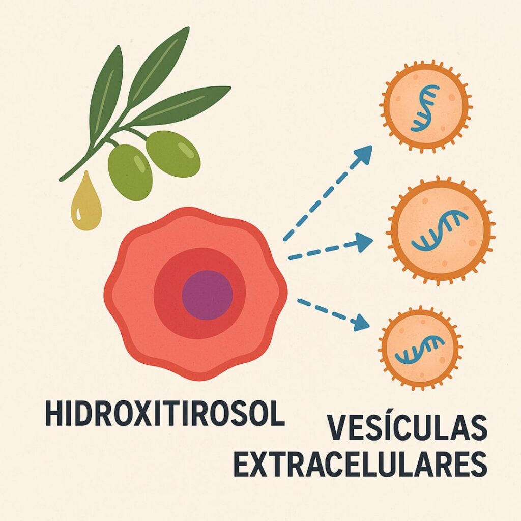 Hidroxitirosol y vesículas extracelulares