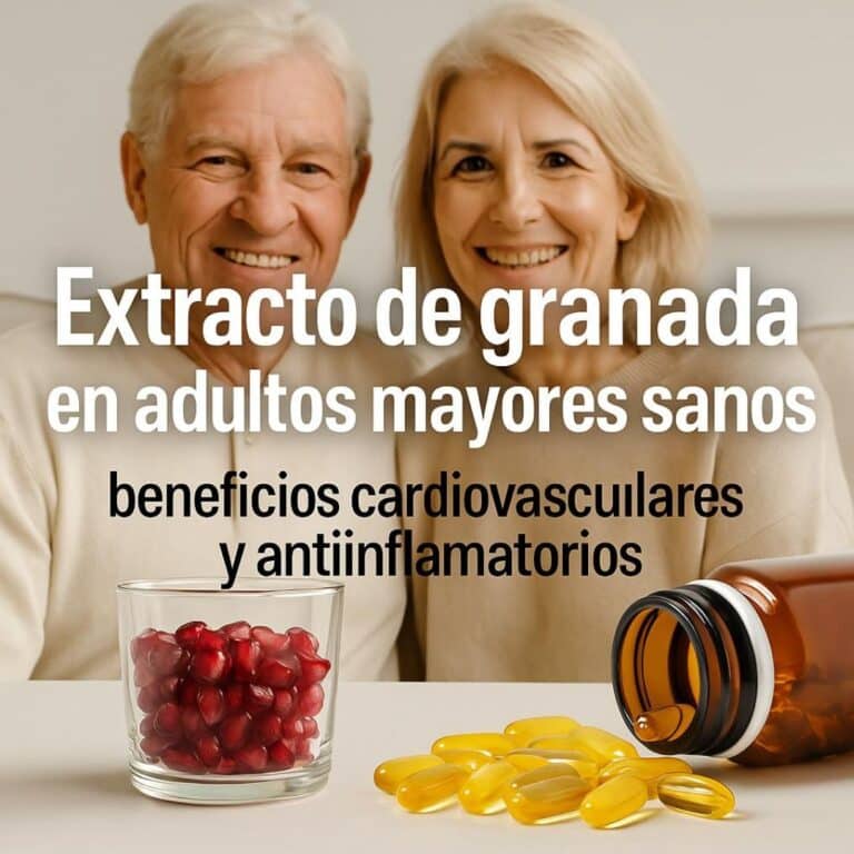 extracto de granada en adultos mayores sanos