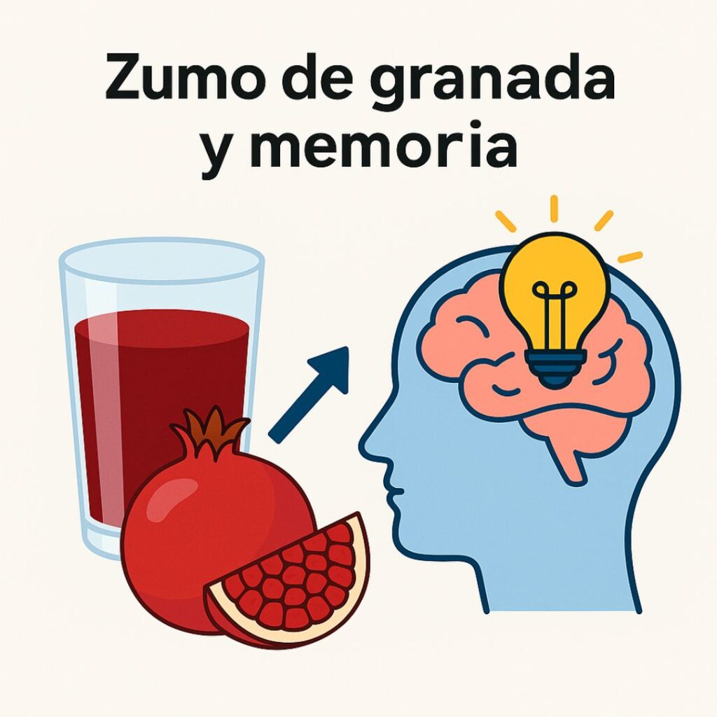 zumo de granada y memoria