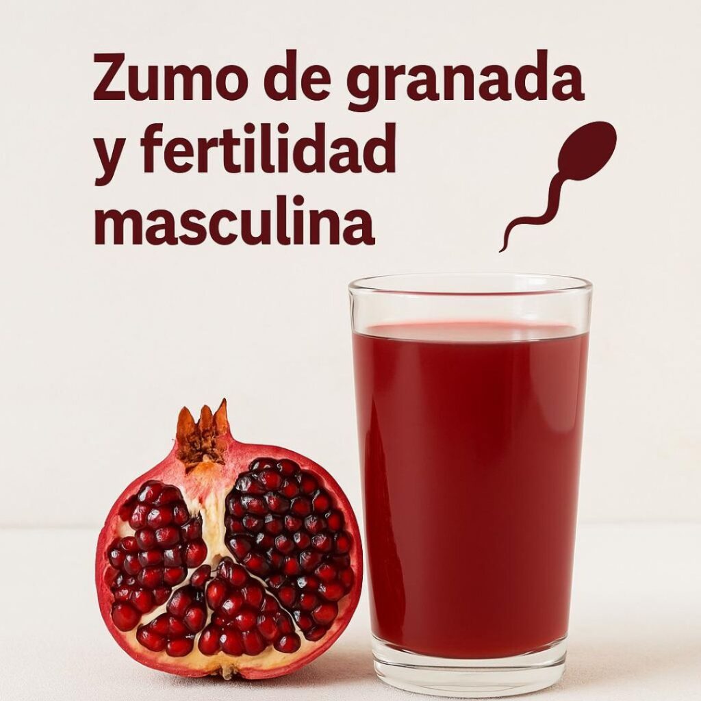 zumo de granada y fertilidad masculina