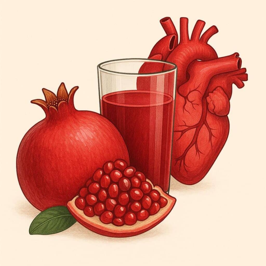Zumo de granada y salud cardiovascular
