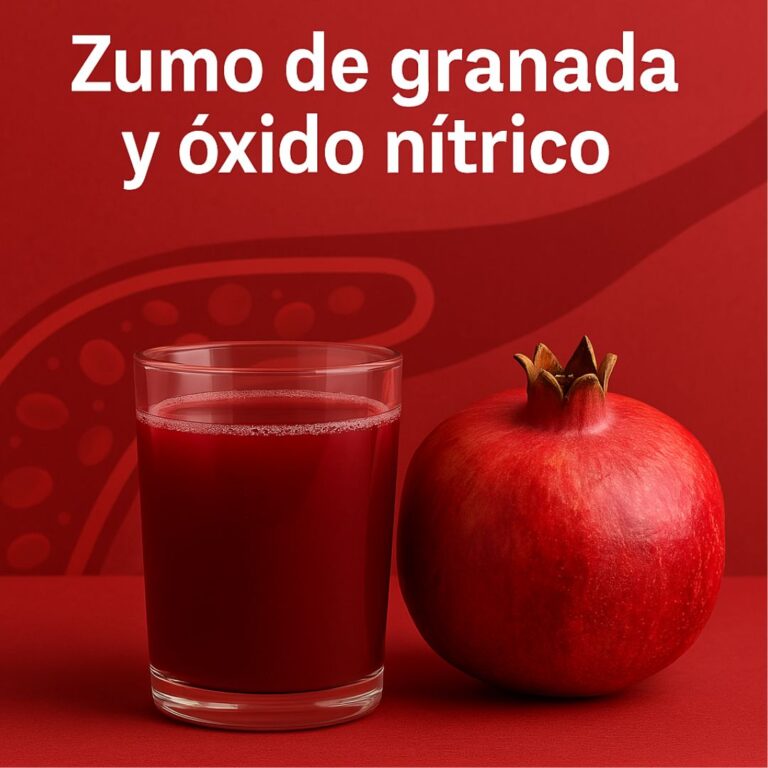 zumo de granada y óxido nítrico
