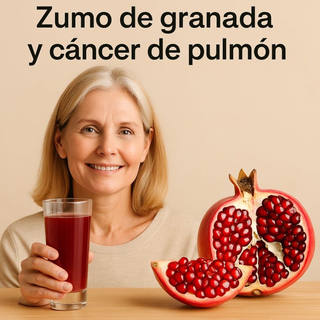 Zumo de granada y cáncer de pulmón
