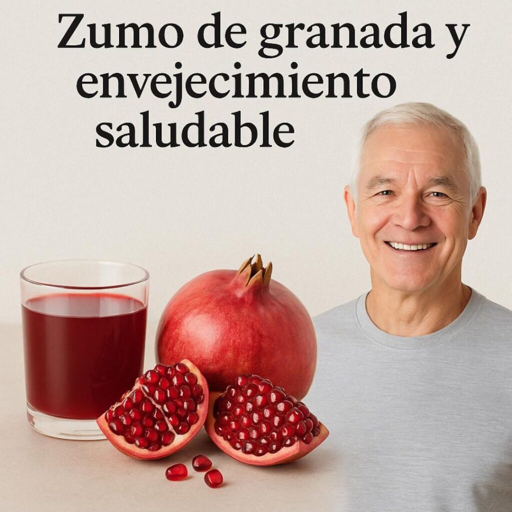 Zumo de granada y envejecimiento saludable