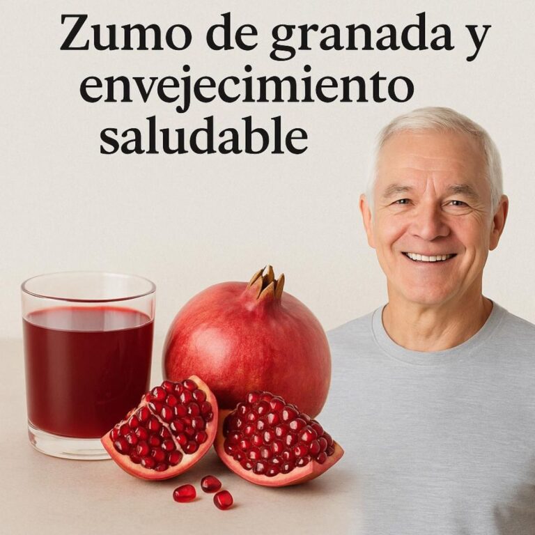 Zumo de granada y envejecimiento saludable