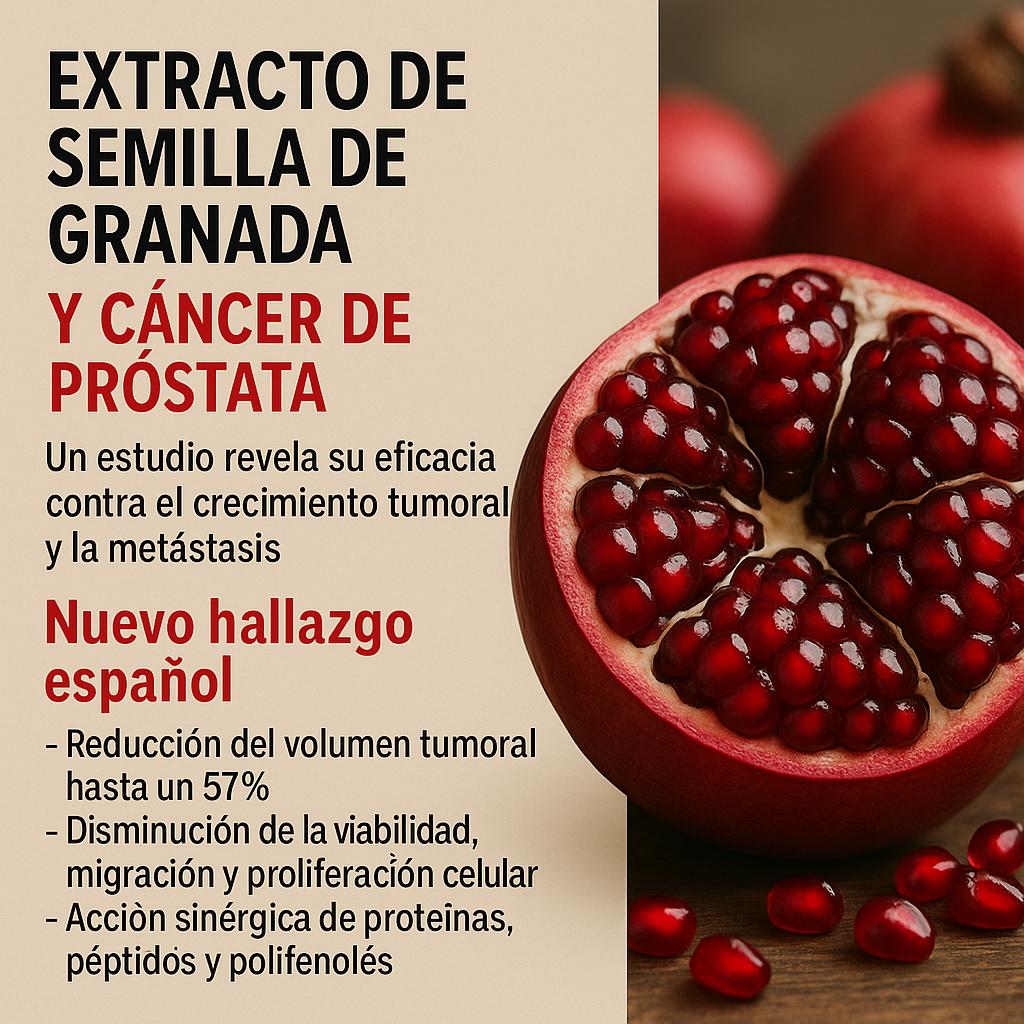El extracto de semilla de granada y cáncer de próstata