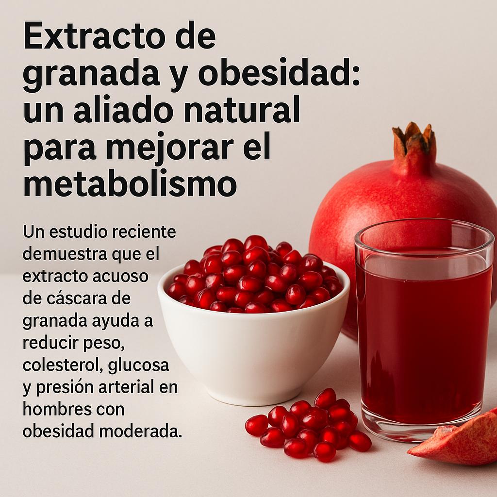 Extracto de granada y obesidad: un aliado natural para mejorar el metabolismo