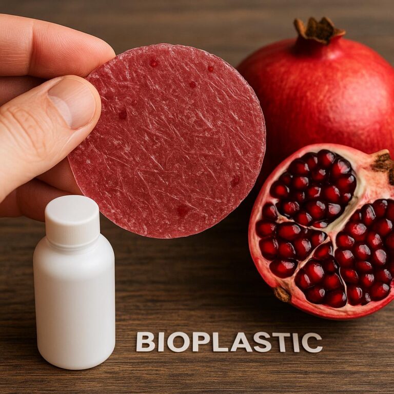 Extracto de granada y bioplásticos